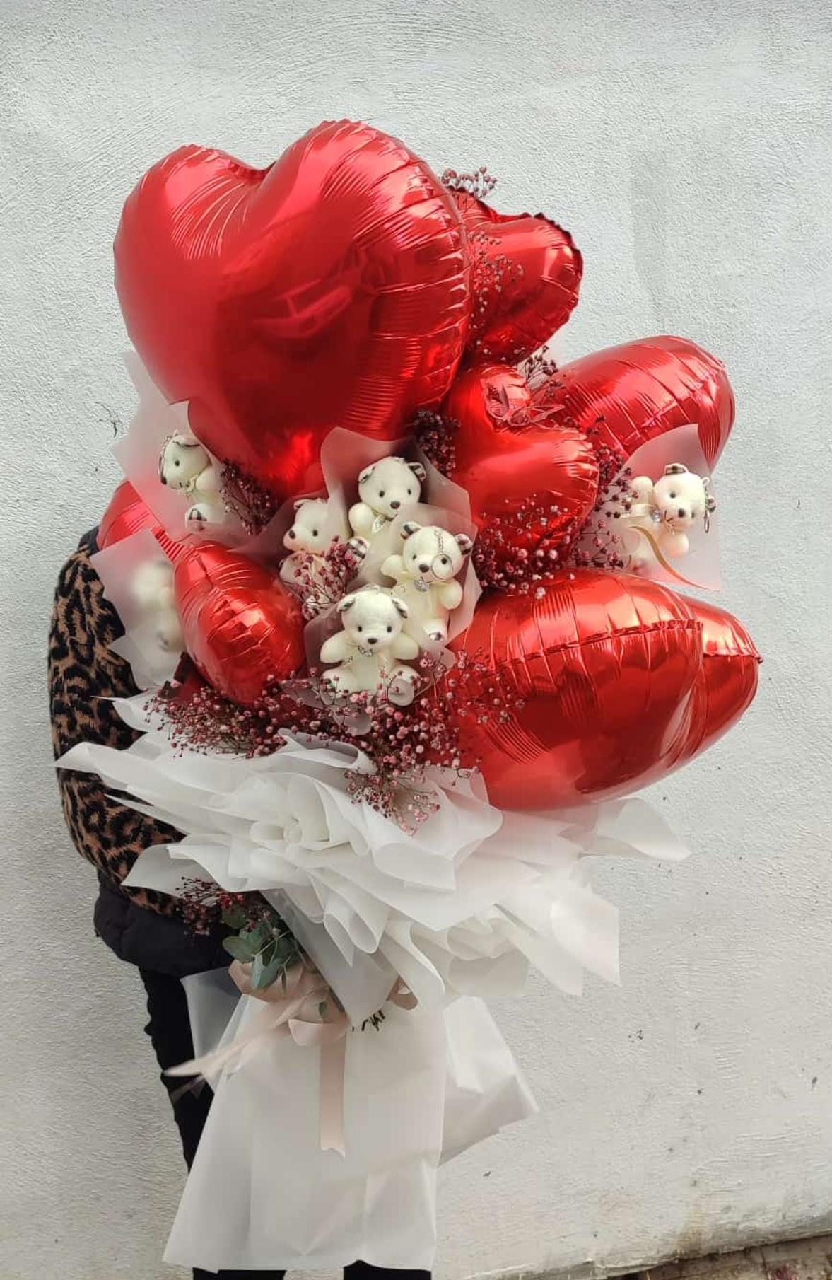 Kalpli Balon Buketi