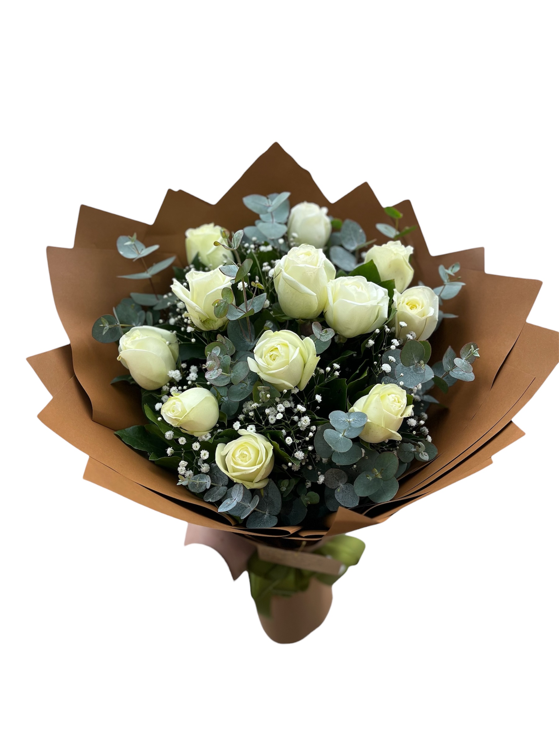 11’Li Zarif Beyaz Gül Buketi