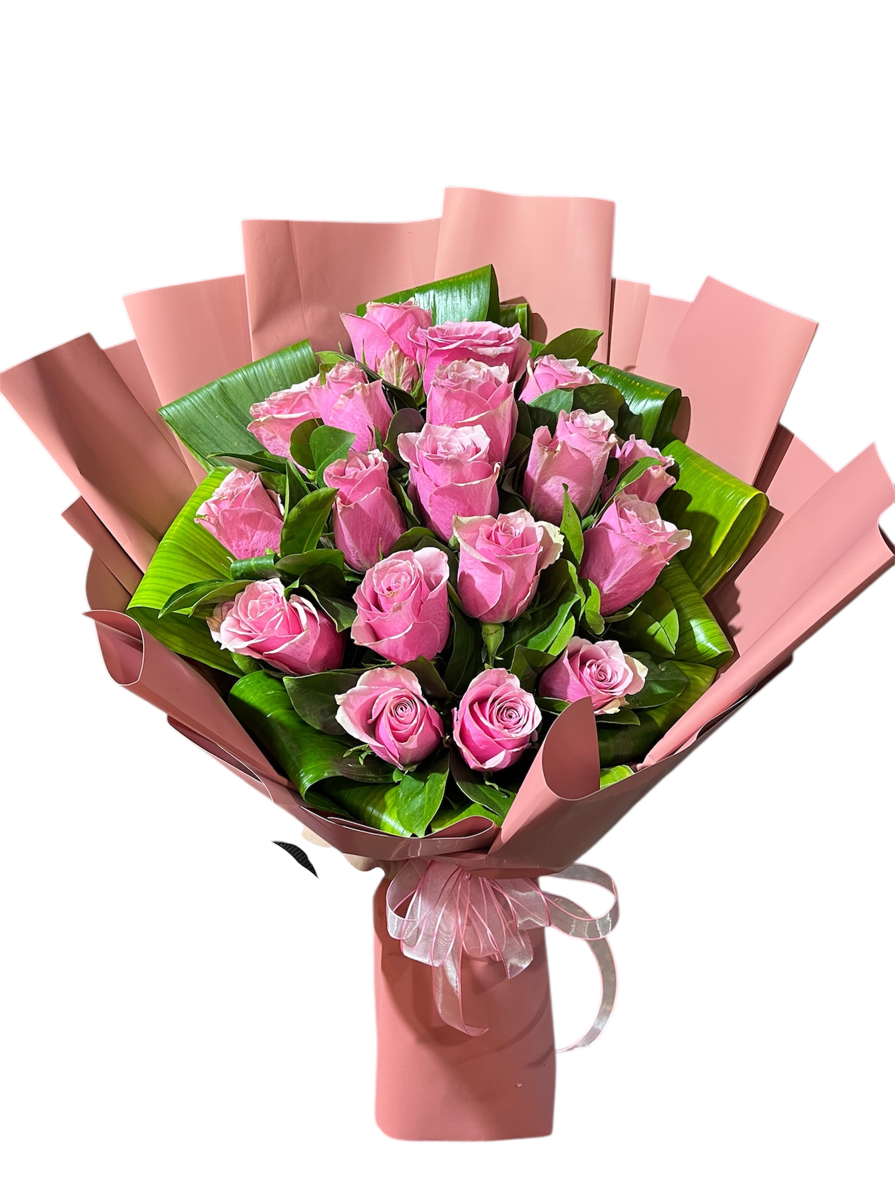 18’Li İtal Pembe Gül Buketi