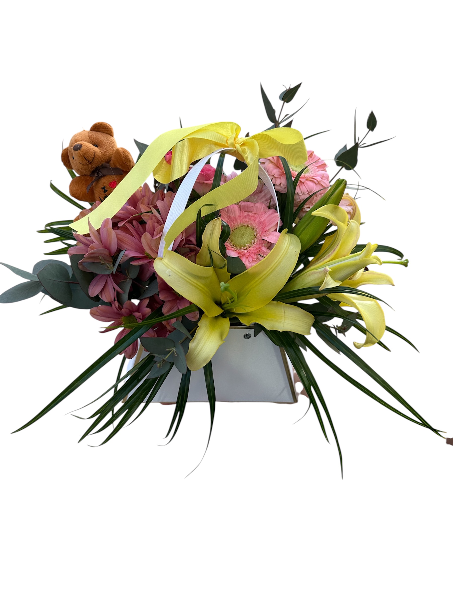 Özel kutuda Canlı Çiçek Aranjmanı