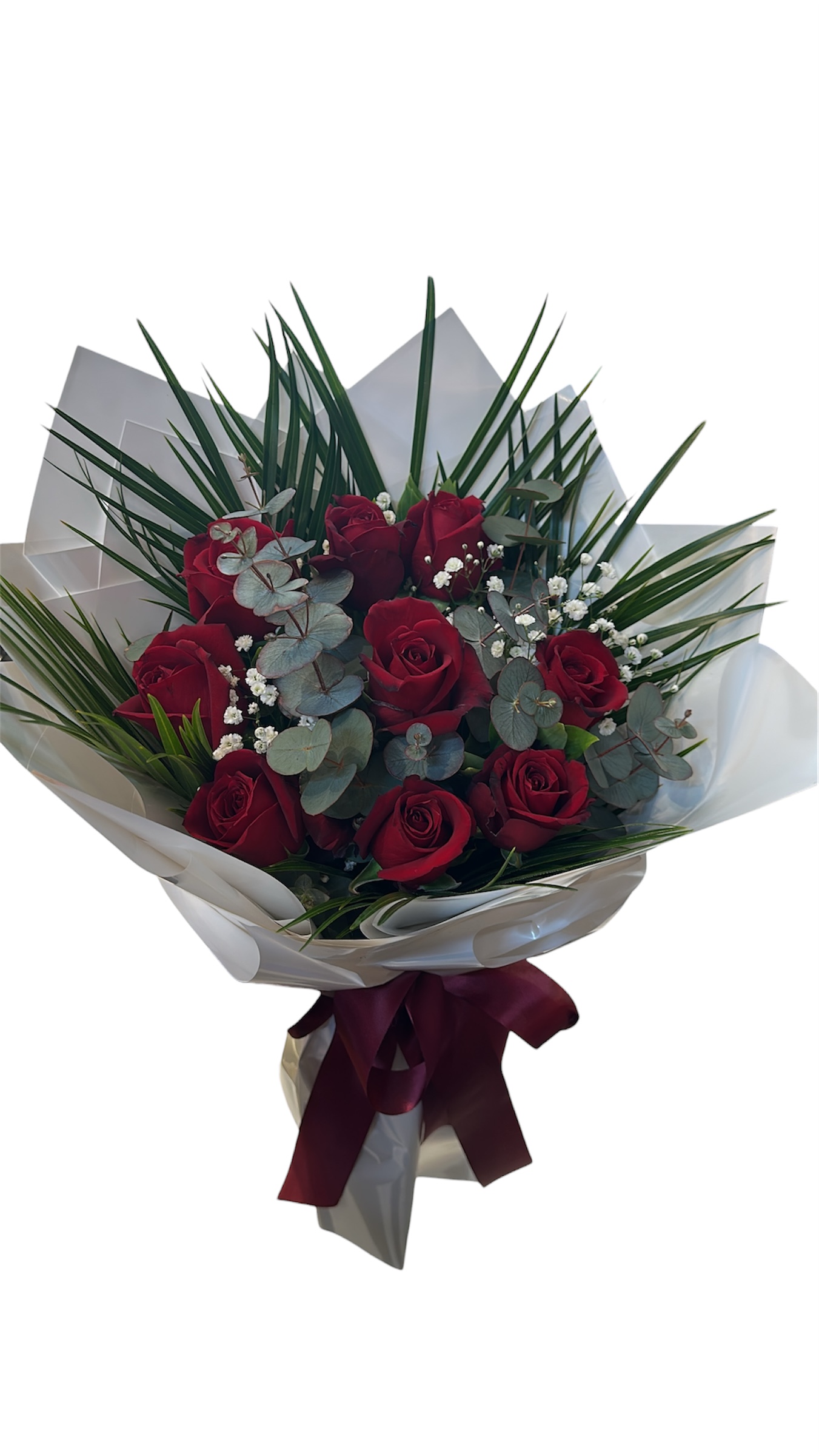 9’Lu Gül Buketi Şık Tasarım